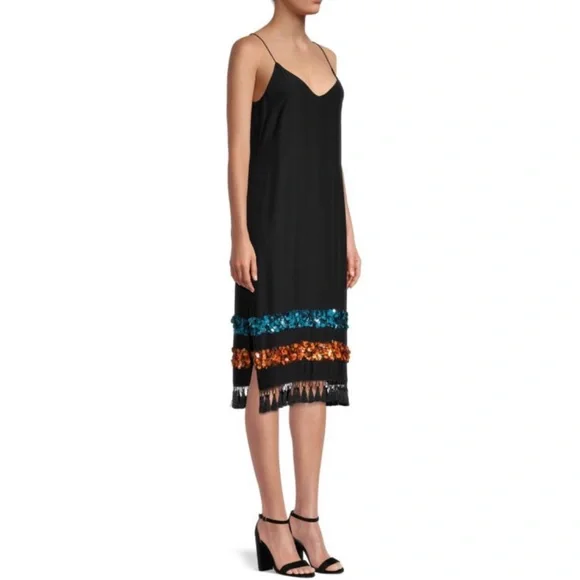 SACHIN + BABI • Bosphorus Silk Sleeveless Sequin Midi Slip Dress, 2 - Picture 14 of 16